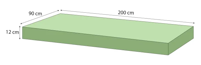 Hoppekids Eco Luxury Matratze 12x90x200cm