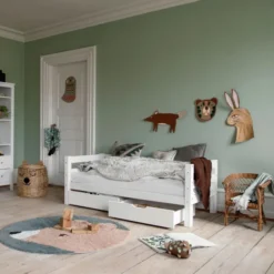 Hoppekids ECO Luxury Sofabett Junior 70x160cm mit Rollrost weiß