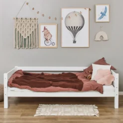 Hoppekids ECO Luxury Sofabett 90x200cm mit Rollrost weiß