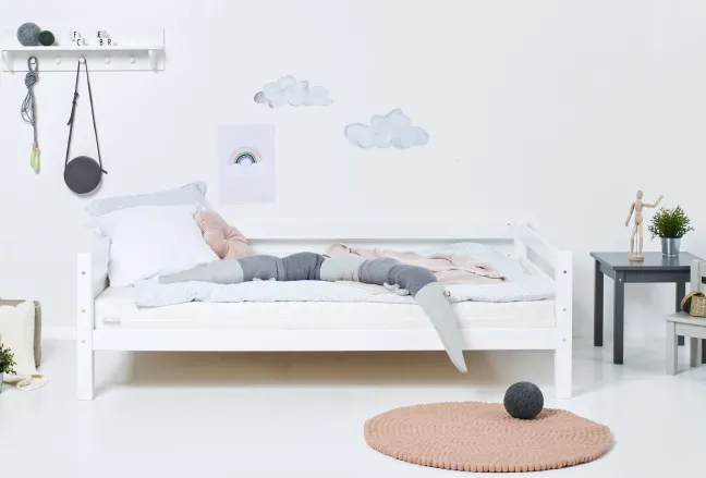Hoppekids ECO Luxury Sofabett 120x200cm mit Rollrost weiß