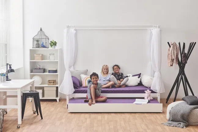 Hoppekids Kaltschaum Matratze 9x70x190cm weiß