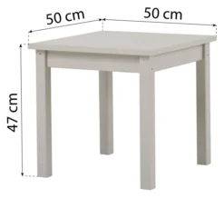 Hoppekids Mads Kindertisch dove grey