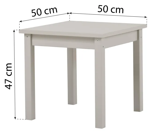 Hoppekids Mads Kindertisch dove grey