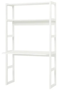 Hoppekids Storey Regal 100cm mit Tischplatte und 2 Einlegeböden weiß