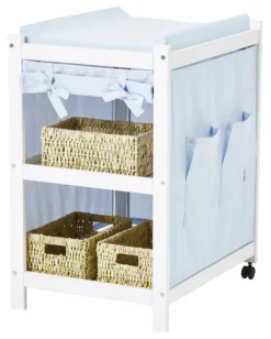 Hoppekids Wickelauflage blau für ECO COMFORT Wickeltisch