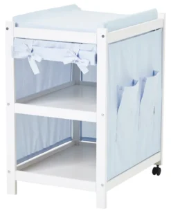 Hoppekids Wickelauflage blau für ECO COMFORT Wickeltisch