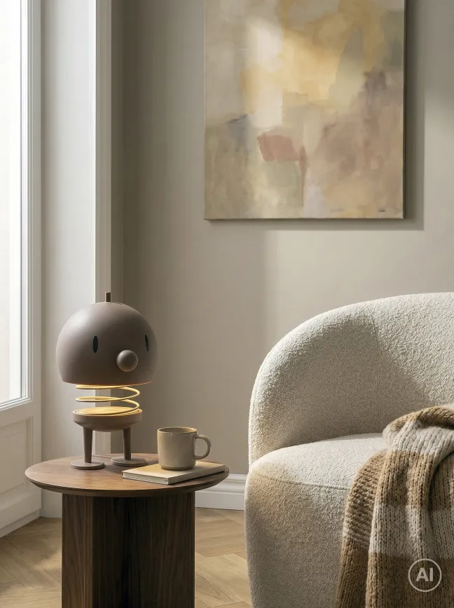 Hoptimist® LED Lampe mit Akku XL braun
