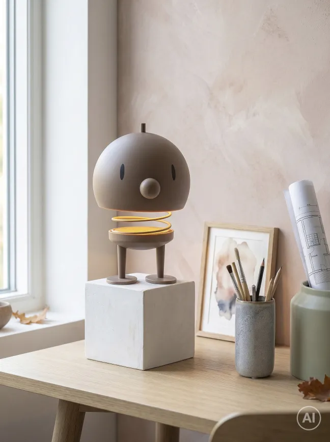 Hoptimist® LED Lampe mit Akku XL braun