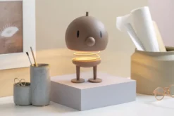 Hoptimist® LED Lampe mit Akku XL braun