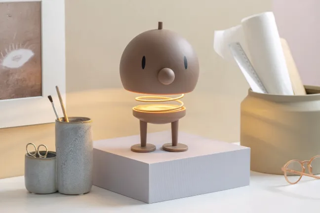 Hoptimist® LED Lampe mit Akku XL braun