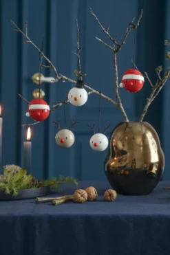Hoptimist® Rentier Ornament (2 Stück) beige