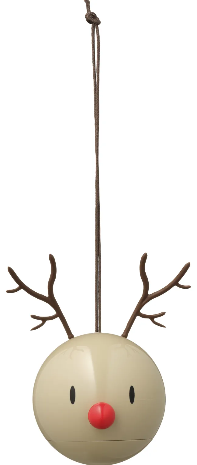 Hoptimist® Rentier Ornament (2 Stück) beige