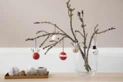 Hoptimist® Rentier Ornament (2 Stück) beige
