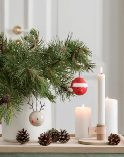 Hoptimist® Rentier Ornament (2 Stück) beige