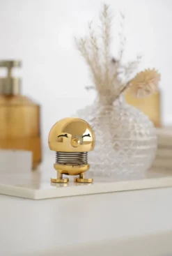 Hoptimist® Wackelfigur Bimble S gold