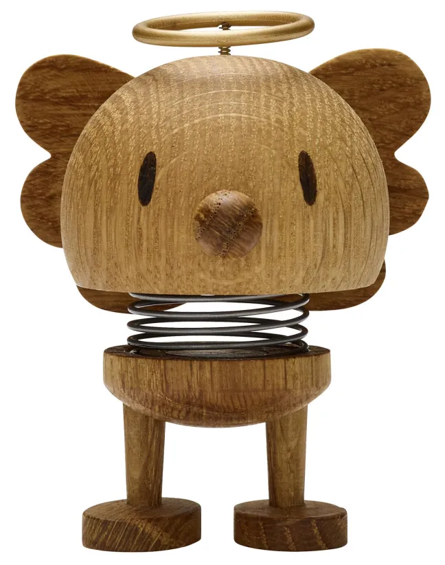 Hoptimist® Wackelfigur Engel Bumble S Eiche braun