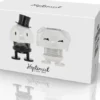 Hoptimist® Wackelfiguren Hochzeit Braut & Bräutigam weiß