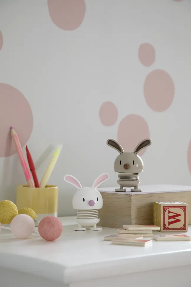 Hoptimist® Wackelfigur Hase weiß