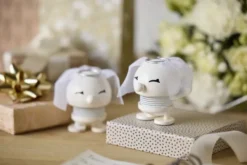 Hoptimist® Wackelfigur Hochzeit Braut weiß