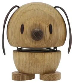 Hoptimist® Wackelfigur Hund Eiche S braun