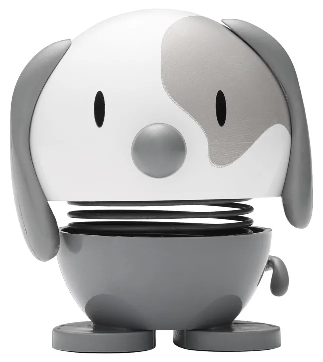 Hoptimist® Wackelfigur Hund grau