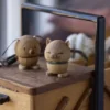 Hoptimist® Wackelfigur Katze Eiche braun