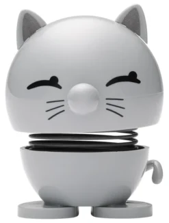 Hoptimist® Wackelfigur Katze grau