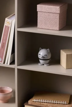 Hoptimist® Wackelfigur Katze grau