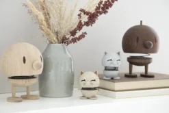 Hoptimist® Wackelfigur Katze grau