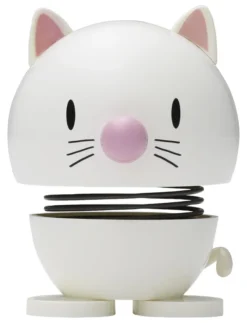 Hoptimist® Wackelfigur Katze weiß