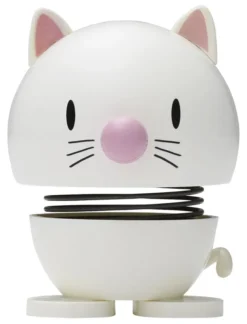 Hoptimist® Wackelfigur Katze weiß