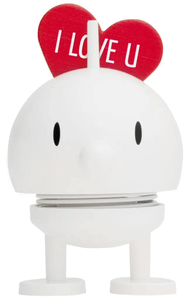 Hoptimist® Wackelfigur Love Bumble S weiß