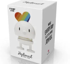 Hoptimist® Wackelfigur Rainbow S weiß