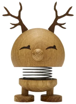 Hoptimist® Wackelfigur Rentier Bimble S Eiche braun