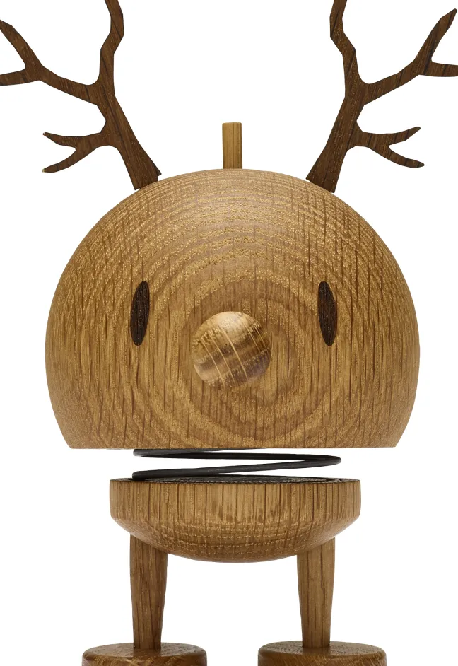 Hoptimist® Wackelfigur Rentier Bumble M Eiche braun