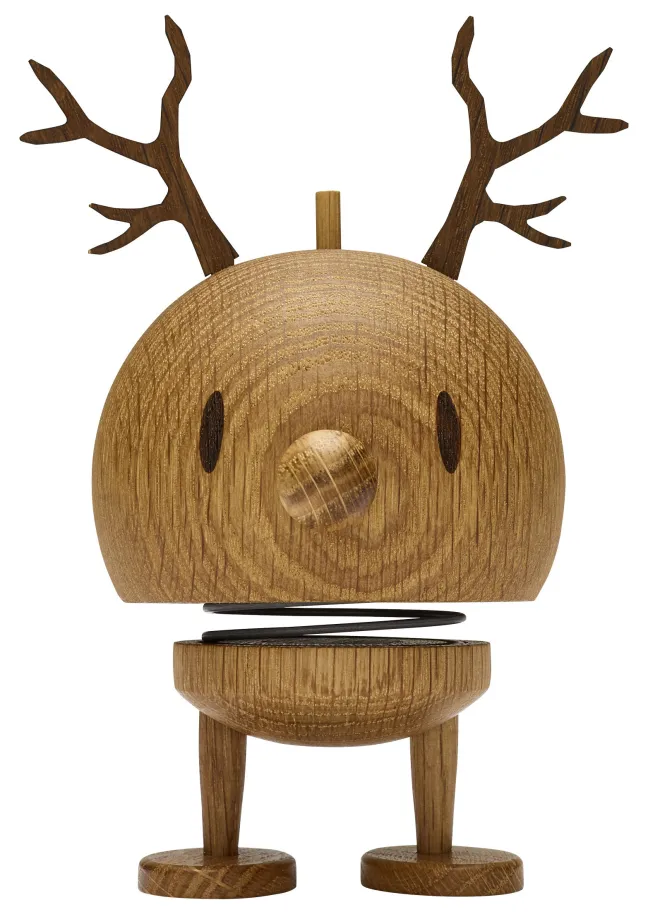 Hoptimist® Wackelfigur Rentier Bumble M Eiche braun