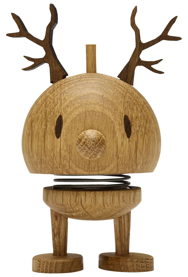 Hoptimist® Wackelfigur Rentier Bumble S Eiche braun