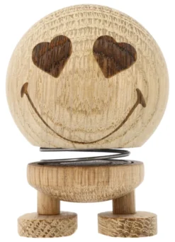 Hoptimist® Wackelfigur Smiley Love S Eiche braun