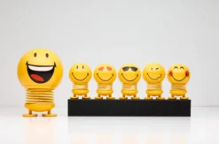 Hoptimist® Wackelfigur Smiley Love S gelb