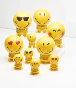 Hoptimist® Wackelfigur Smiley Love S gelb