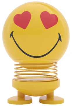 Hoptimist® Wackelfigur Smiley Love S gelb