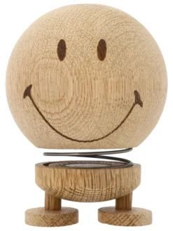 Hoptimist® Wackelfigur Smiley M Eiche braun