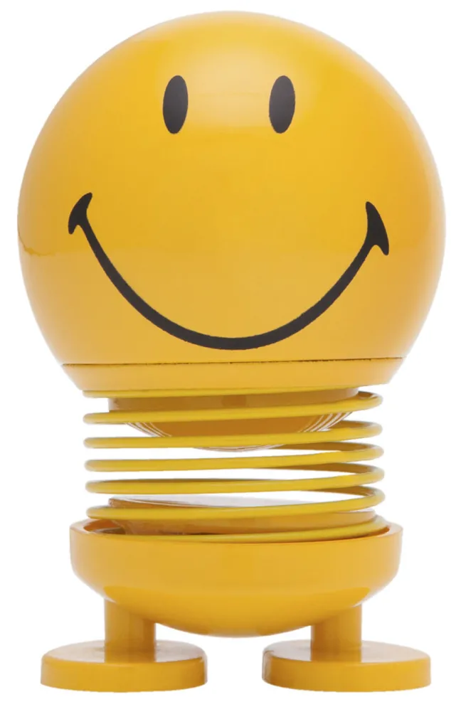 Hoptimist® Wackelfigur Smiley S gelb