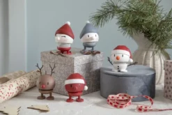 Hoptimist® Wackelfigur Soft Santa Bumble S rot