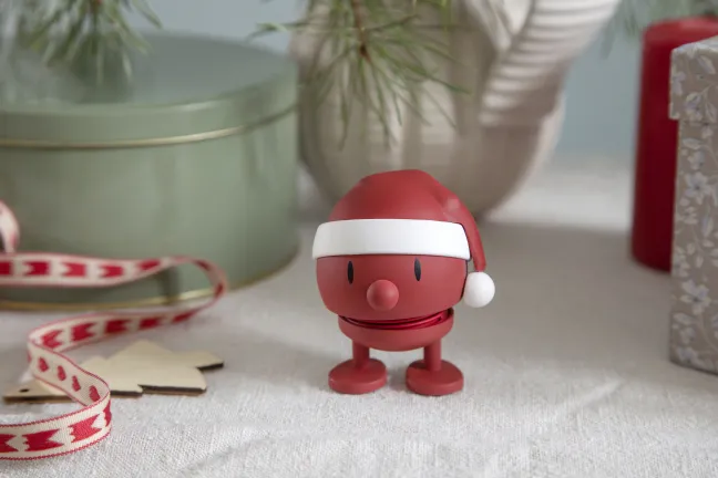 Hoptimist® Wackelfigur Soft Santa Bumble S rot