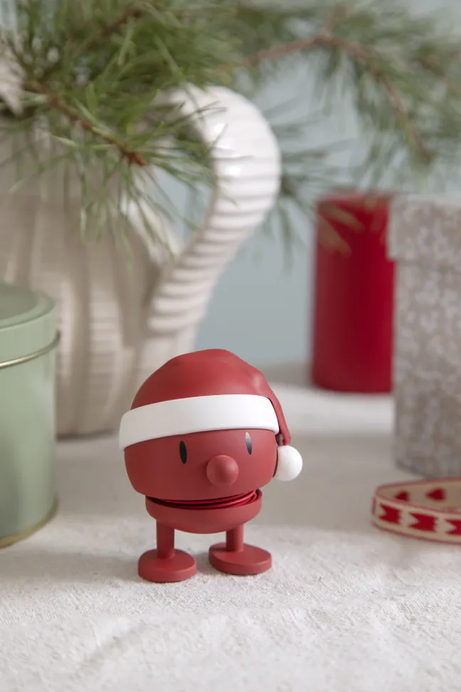 Hoptimist® Wackelfigur Soft Santa Bumble S rot