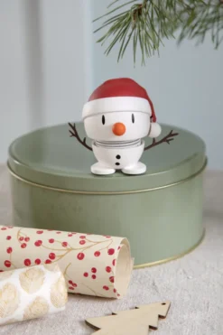 Hoptimist® Wackelfigur Soft Santa Snowman S weiß