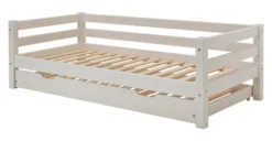 Infanskids Einzelbett mit Gästebett weiß 90 x 200cm