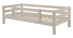 Infanskids Einzelbett mit halber Abschutzsicherung weiß 90 x 200cm