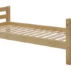 Infanskids Etagenbett mit Leiter und 2 Rollschubkästen gelaugt 90 x 200cm 603-20